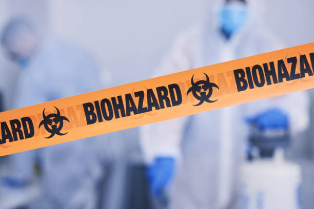 Professional Biohazard Cleanup technician working in Monroe, WI